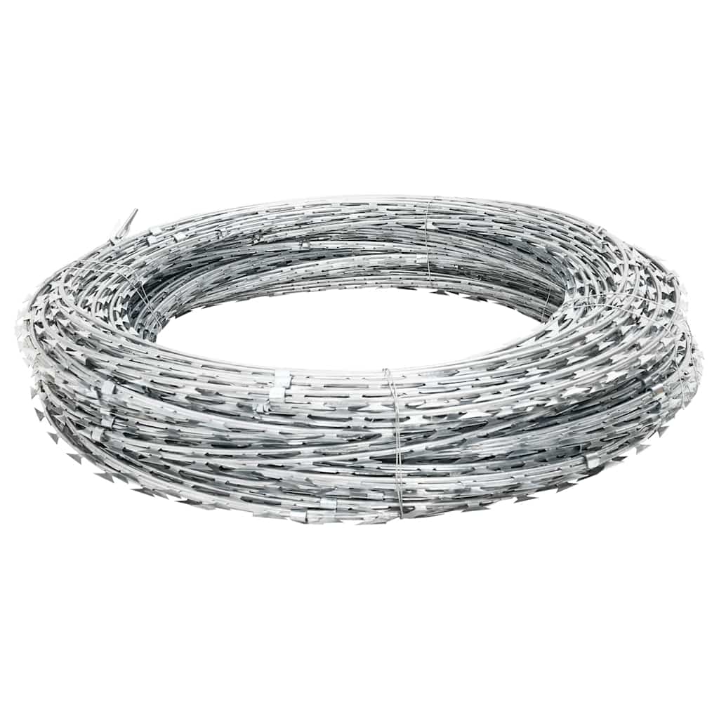 Vidaxl schemmmsstikkeldraad Concertina Galvanized Steel 100 m