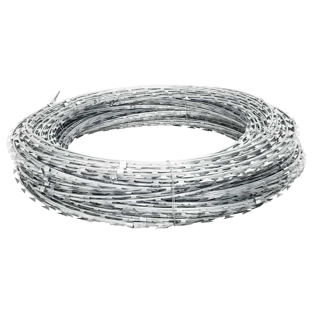 Vidaxl Schemetstikkeldraad Concertina Galvanized Steel 150 m