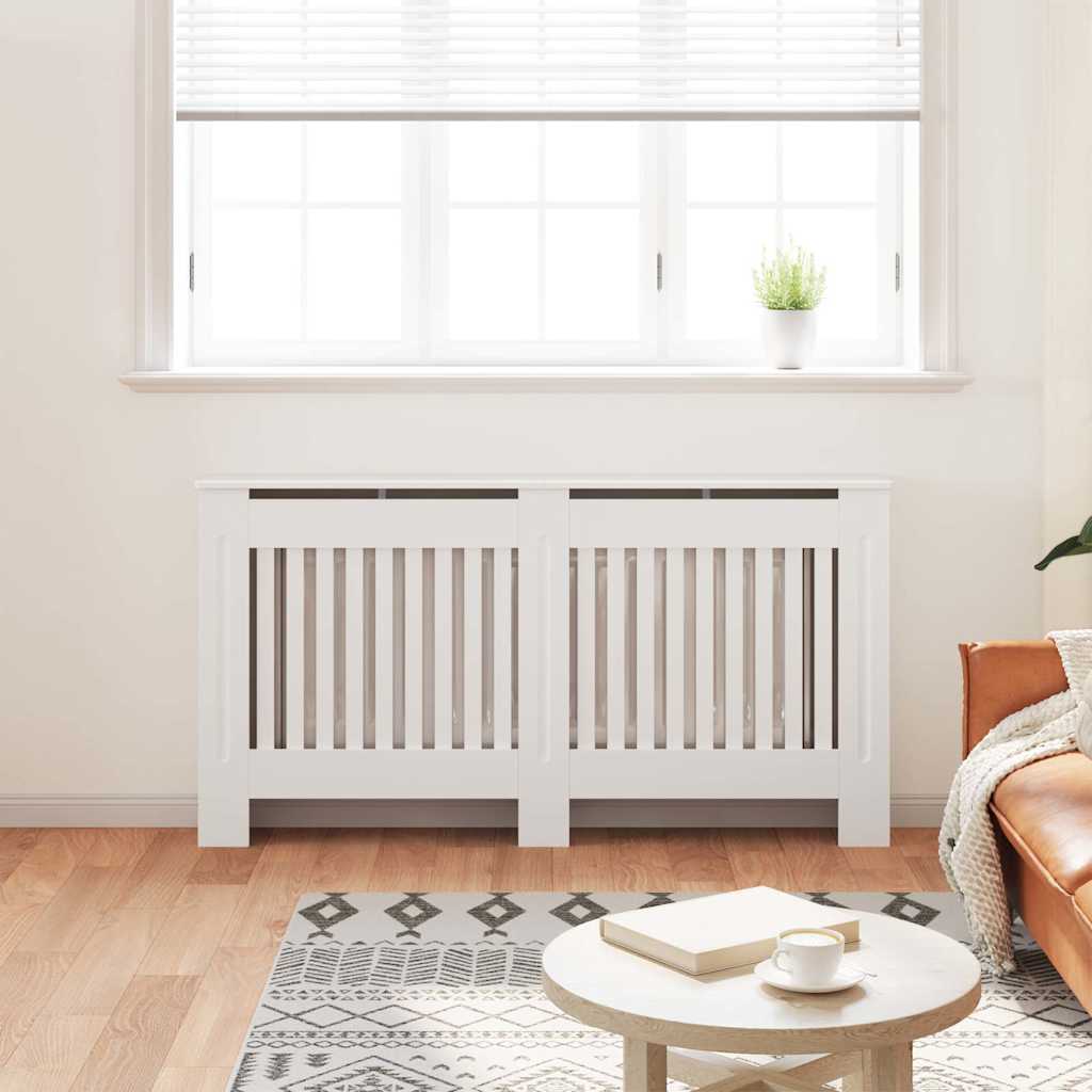 Vidaxl Radiatorom Construction 152 cm MDF White