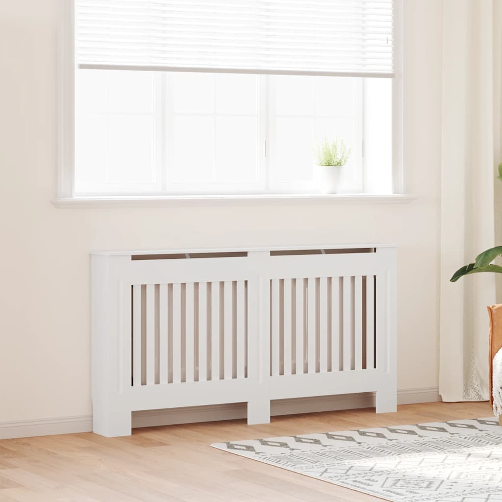 Vidaxl Radiatorom Construction 152 cm MDF White
