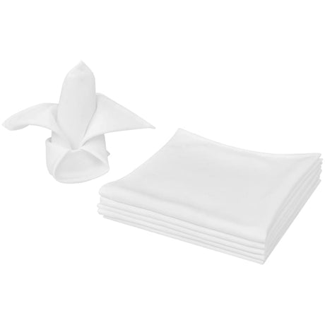 Vidaxl servietter Hvid 10 stykker 50 x 50 cm