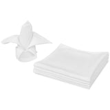 Vidaxl servietter Hvid 25 stykker 50 x 50 cm