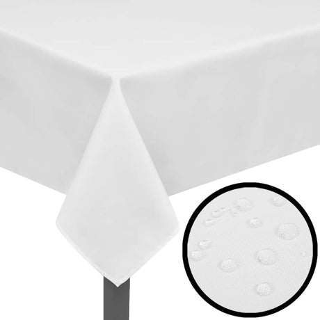 Vidaxl tablet tæpper Hvide 5 stykker 100 x 100 cm