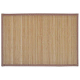Vidaxl 6 st placemats 30x45 cm bambusbrun