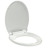 Vidaxl toilet sæde blød tæt oval hvid