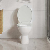 Vidaxl toilet sæde blød tæt oval hvid