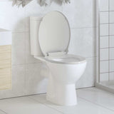 Vidaxl toilet sæde blød tæt oval hvid