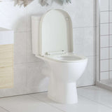 Vidaxl toilet sæde blød-tæt firkantet hvid