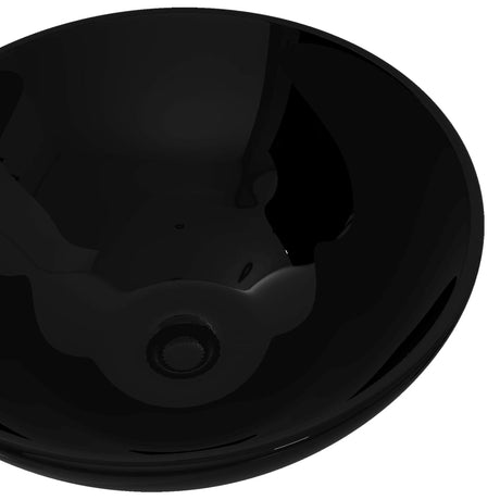 VidaXL vask, keramik, rund, sort 325 mm