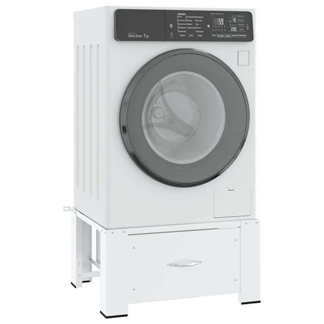 Vidaxl Washing Machineverhoger med skuffe hvid
