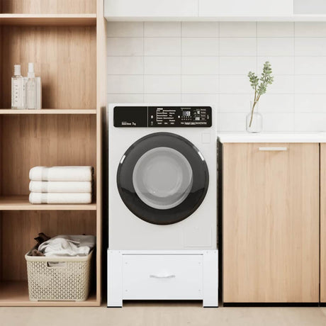 Vidaxl Washing Machineverhoger med skuffe hvid