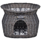 Vidaxl Cat Bed House Scratching Post med Pushion Willows