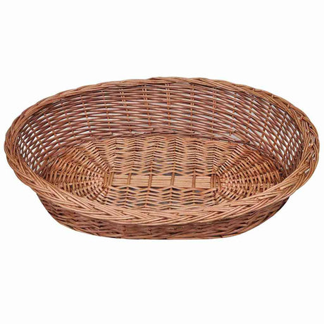 Vidaxl Dog Basket Pet Bed 90 cm Natural Willows