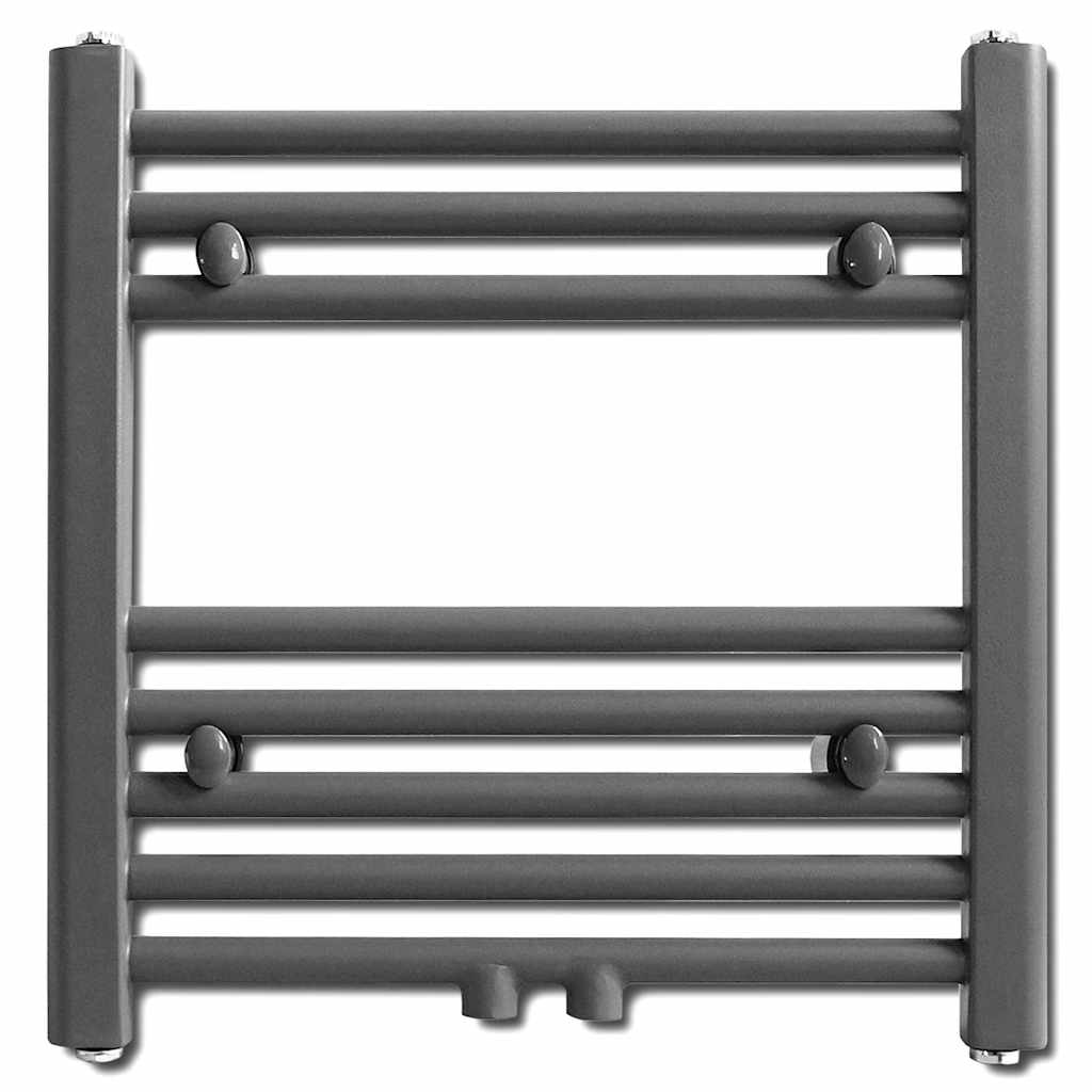 Vidaxl Radiator håndklædeholder lige 480x480 mm grå