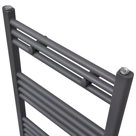 Vidaxl Radiator håndklædeholder lige 600x1160 mm grå