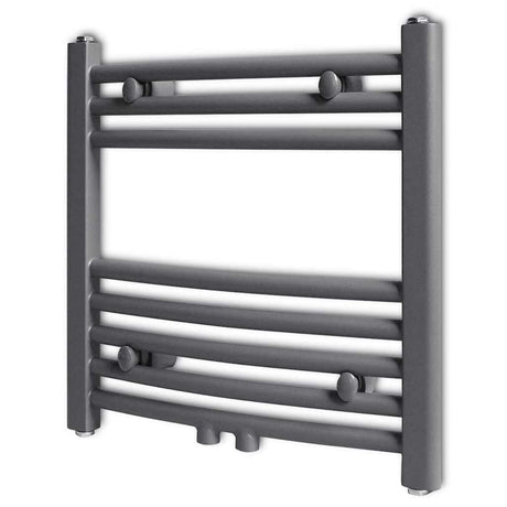 Vidaxl Radiator Håndklæde Rack Bøjet 480x480 mm grå