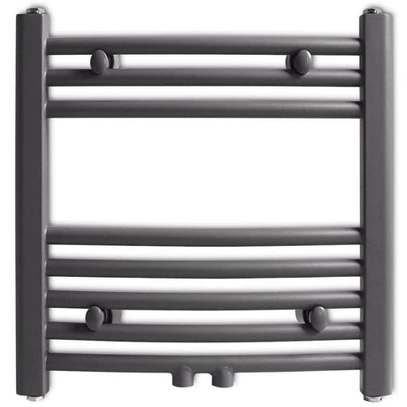Vidaxl Radiator Håndklæde Rack Bøjet 480x480 mm grå
