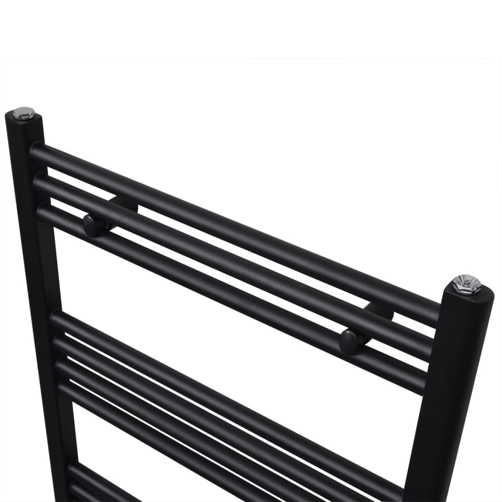 Vidaxl Radiator Håndklæde Rack lige 500x1160 mm sort