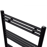 Vidaxl Radiator Håndklæde Rack lige 500x1160 mm sort