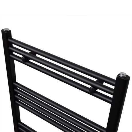 Vidaxl Radiator Håndklæde Rack lige 500x1160 mm sort