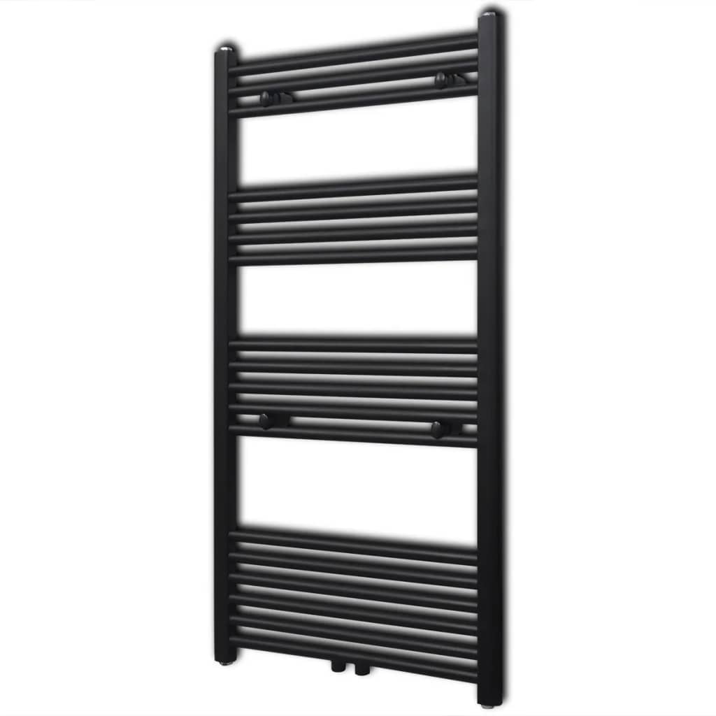 Vidaxl Radiator Håndklæde Rack lige 600x1160 mm sort