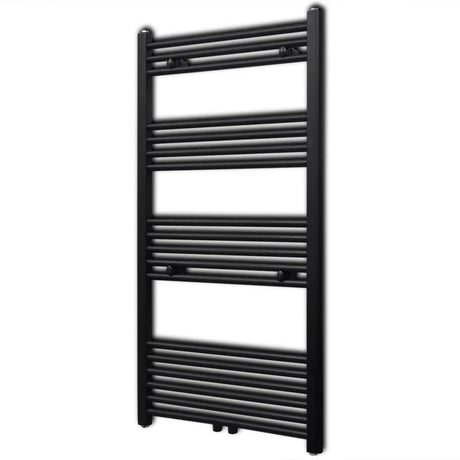 Vidaxl Radiator Håndklæde Rack lige 600x1160 mm sort