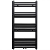 Vidaxl Radiator Håndklæde Rack lige 600x1160 mm sort
