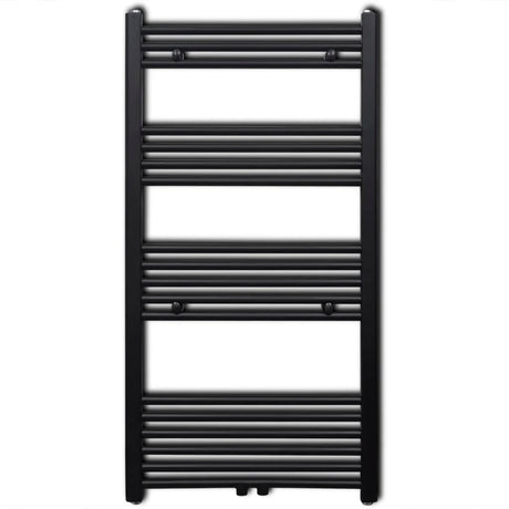 Vidaxl Radiator Håndklæde Rack lige 600x1160 mm sort
