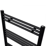 Vidaxl Radiator Håndklæde Rack lige 600x1160 mm sort