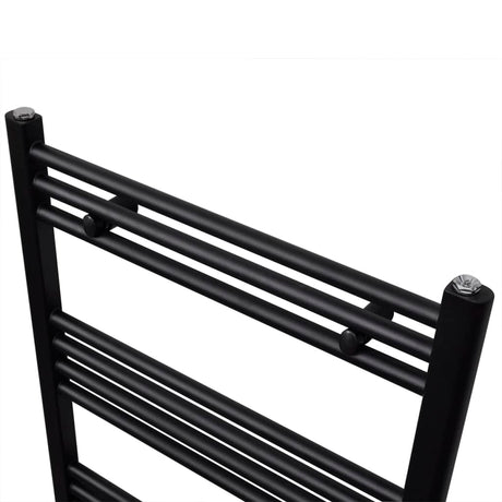 Vidaxl Radiator Håndklæde Rack lige 600x1160 mm sort
