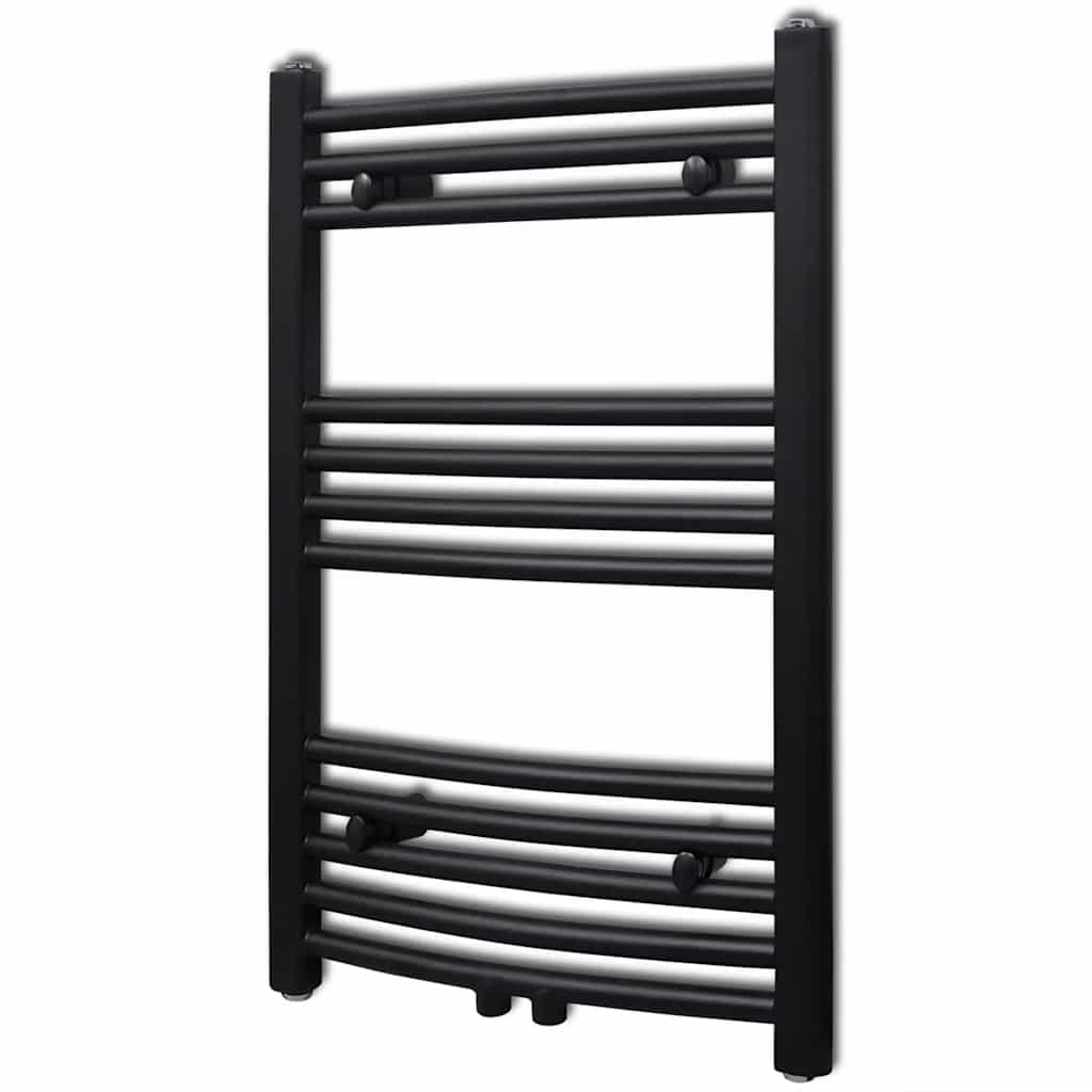 Vidaxl Radiator Håndklæde Rack Bent 500x764 mm sort