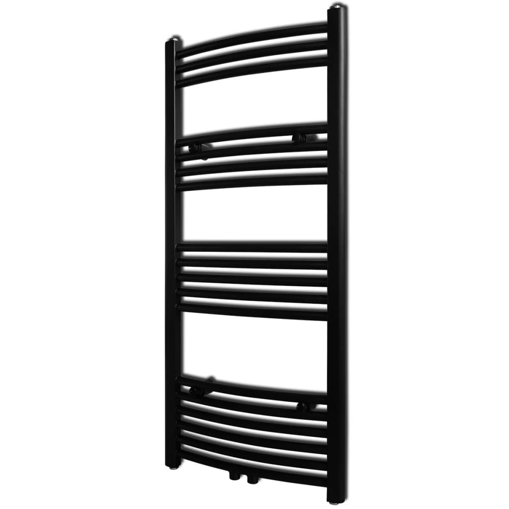 Vidaxl Radiator Håndklæde Rack Bent 500x1160 mm sort