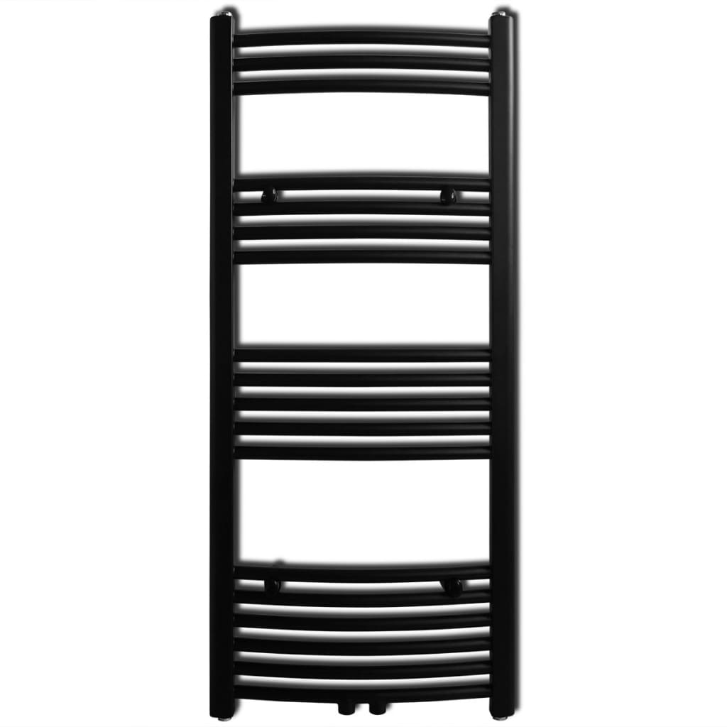 Vidaxl Radiator Håndklæde Rack Bent 500x1160 mm sort