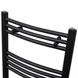 Vidaxl Radiator Håndklæde Rack Bent 500x1160 mm sort