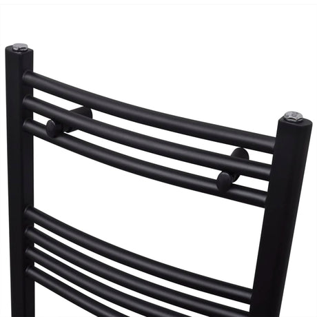 Vidaxl Radiator Håndklæde Rack Bent 500x1160 mm sort