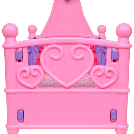 Vidaxl Doll Bed For Children's Room Pink + Purple