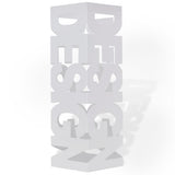 Vidaxl paraply og vandrestokkeholder White Square Steel 48,5 cm