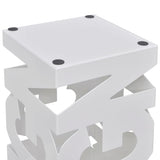 Vidaxl paraply og vandrestokkeholder White Square Steel 48,5 cm
