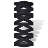 Vidaxl paraply og vandrestokkeholder Square 48,5 cm stål sort
