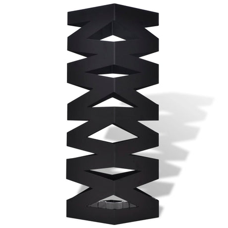 Vidaxl paraply og vandrestokkeholder Square 48,5 cm stål sort