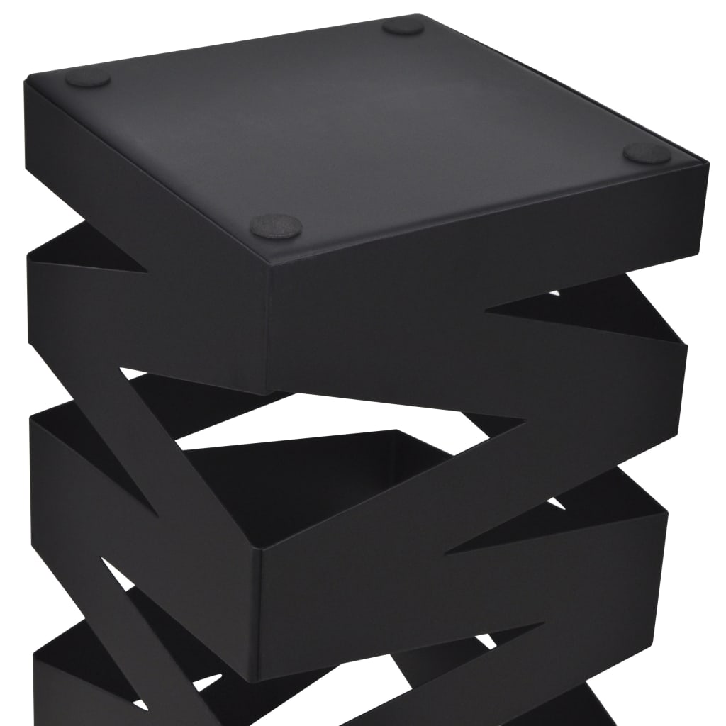 Vidaxl paraply og vandrestokkeholder Square 48,5 cm stål sort