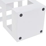 Vidaxl paraply og vandrestokkeholder White Square Steel 48,5 cm