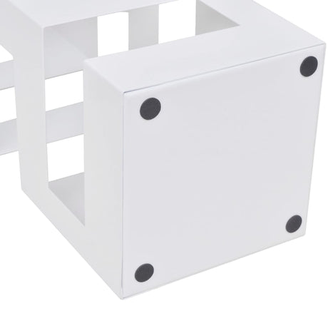 Vidaxl paraply og vandrestokkeholder White Square Steel 48,5 cm