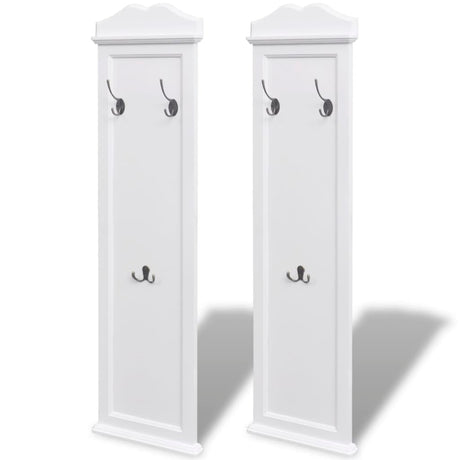 Vidaxl Coat Racks White 2 stk