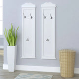 Vidaxl Coat Racks White 2 stk