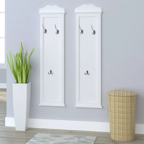 Vidaxl Coat Racks White 2 stk