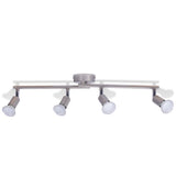 Vidaxl loftlampe med 4 LED -spotlights satin nikkel