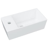 Vidaxl Washbasin 48x25x15 cm keramisk hvid