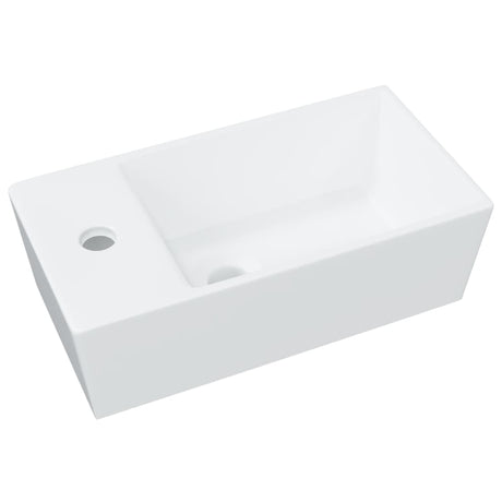 Vidaxl Washbasin 48x25x15 cm keramisk hvid