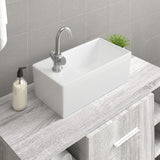 Vidaxl Washbasin 48x25x15 cm keramisk hvid